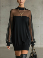 Robe noire en voile
